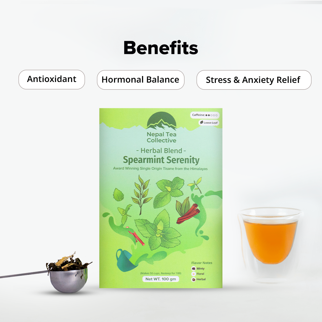 Spearmint Serenity – Green Tea Blend with Spearmint