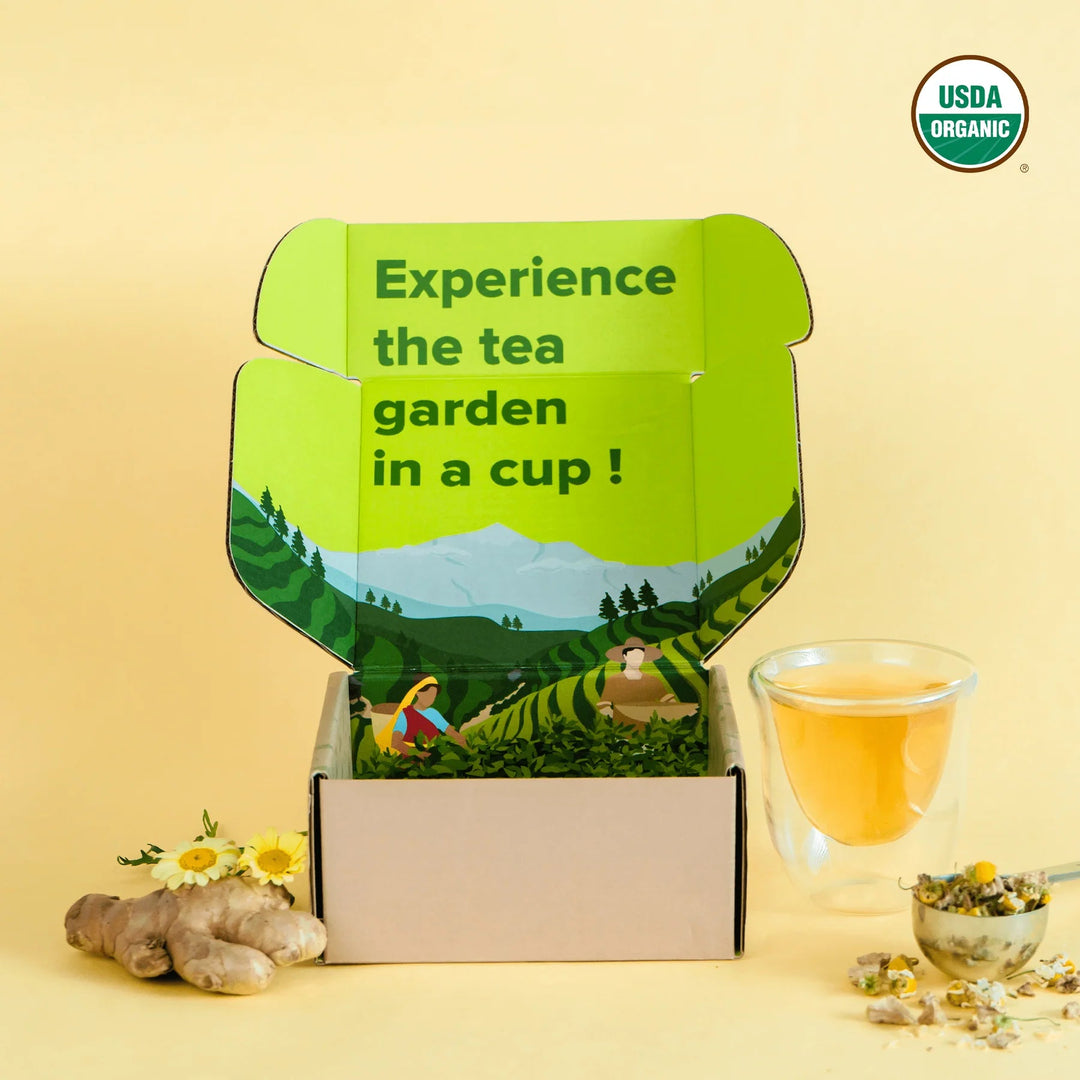 Sip Your Way to Serenity: Using Chamomile Ginger Tea for Stress Relief - Nepal Tea