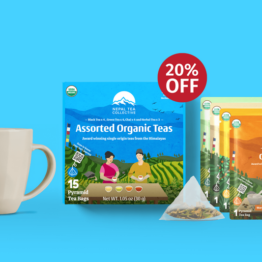 Assorted Organic Teas - 15 Pyramid Tea Bags