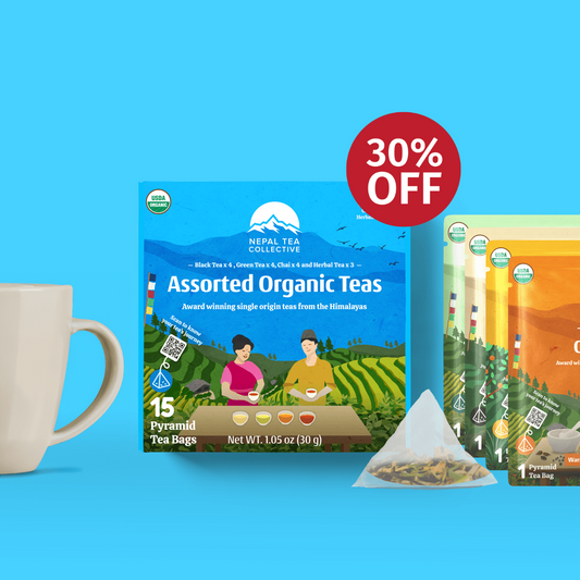 Assorted Organic Teas - 15 Pyramid Tea Bags